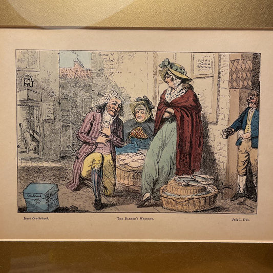 The Barbers Wedding 1791 Framed Print ART