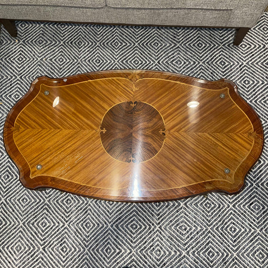 Ornate Coffee Table w/ Inlay