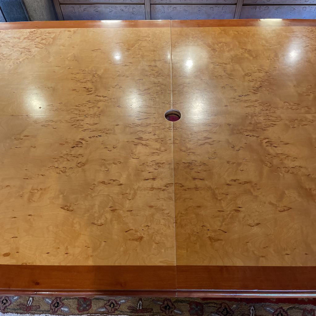 PA Cherry & Corillian Birch Burled Wood Conference Table