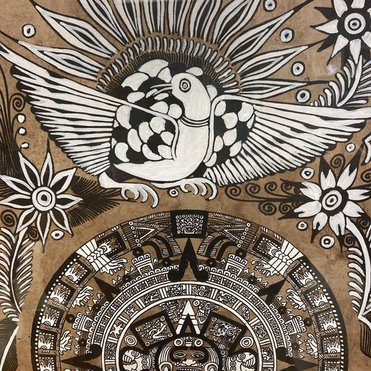 Black & White Aztec Art