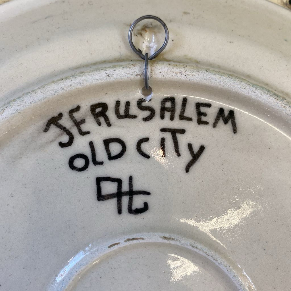 Jerusalem Pottery Plate Art