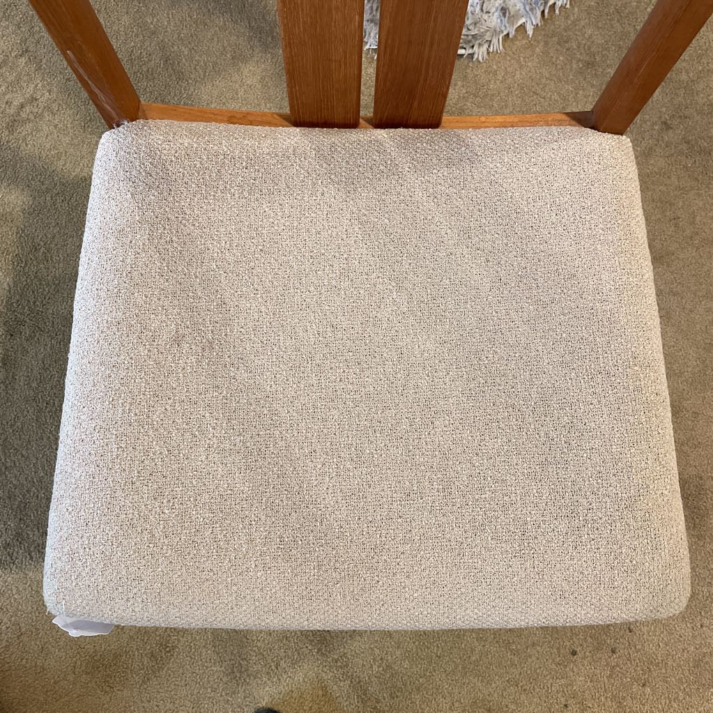 Danish Teak Style MCM Double Slat Dining Chair