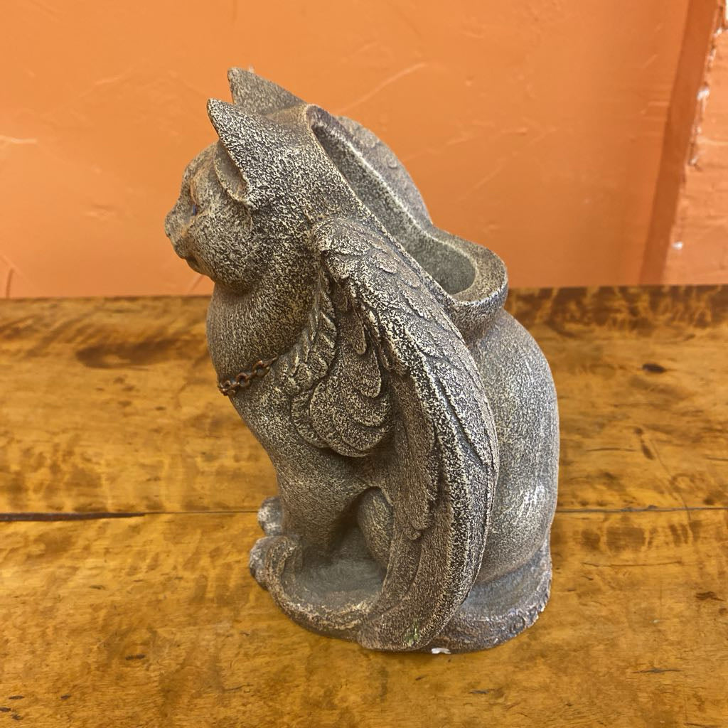 Spooky Winged Cat Candle Lamp