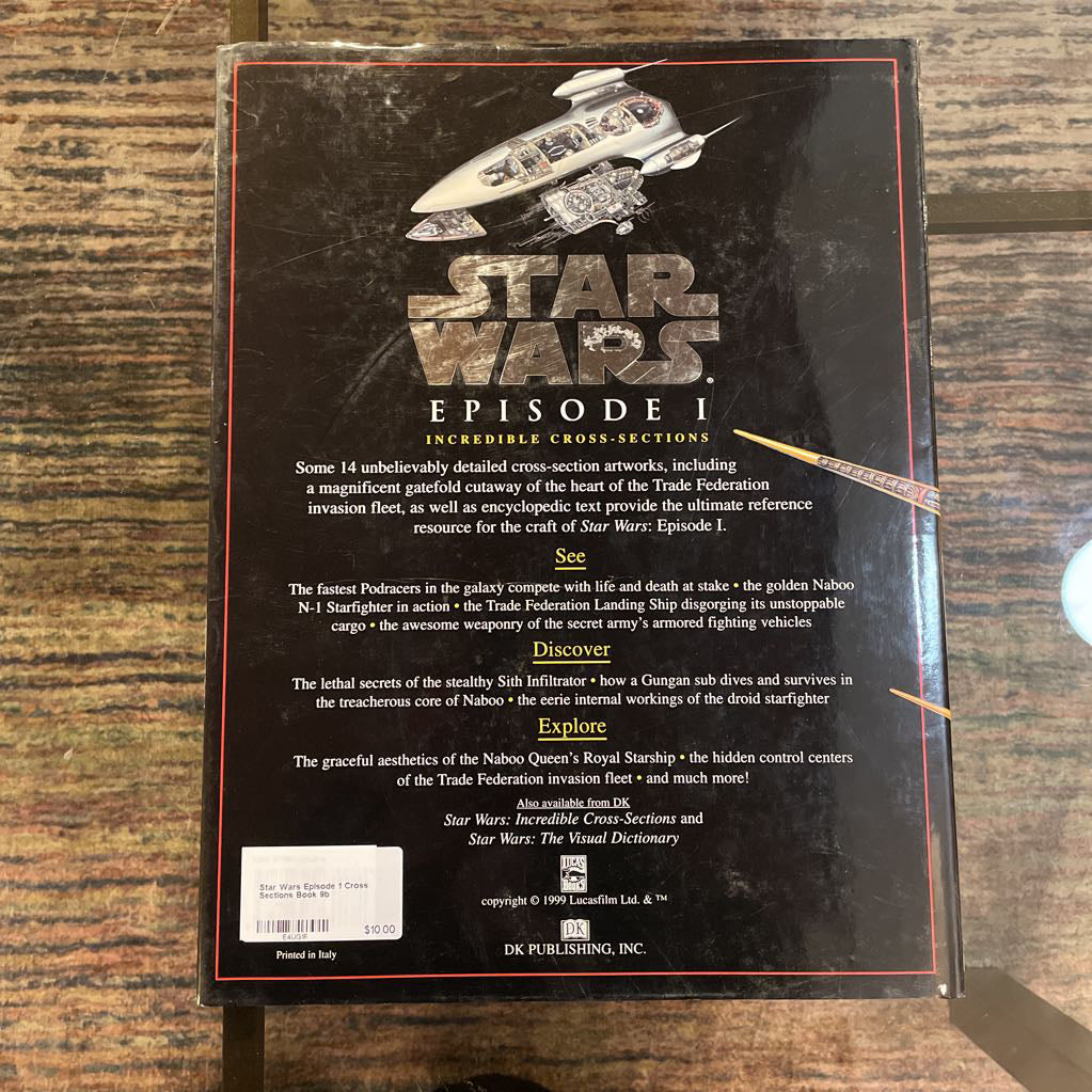 Star Wars Episode 1 Cross Sections Book