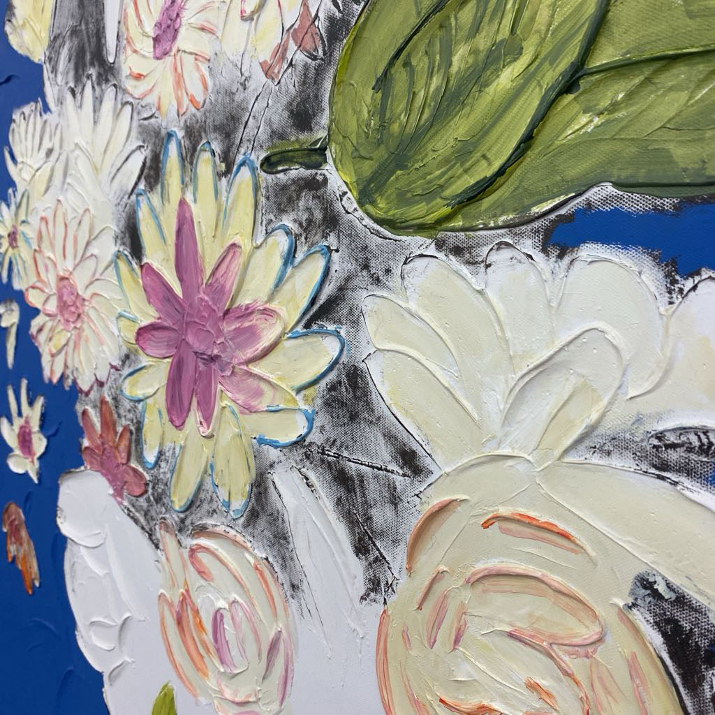 Impasto Impressionistic Floral Still Life Art
