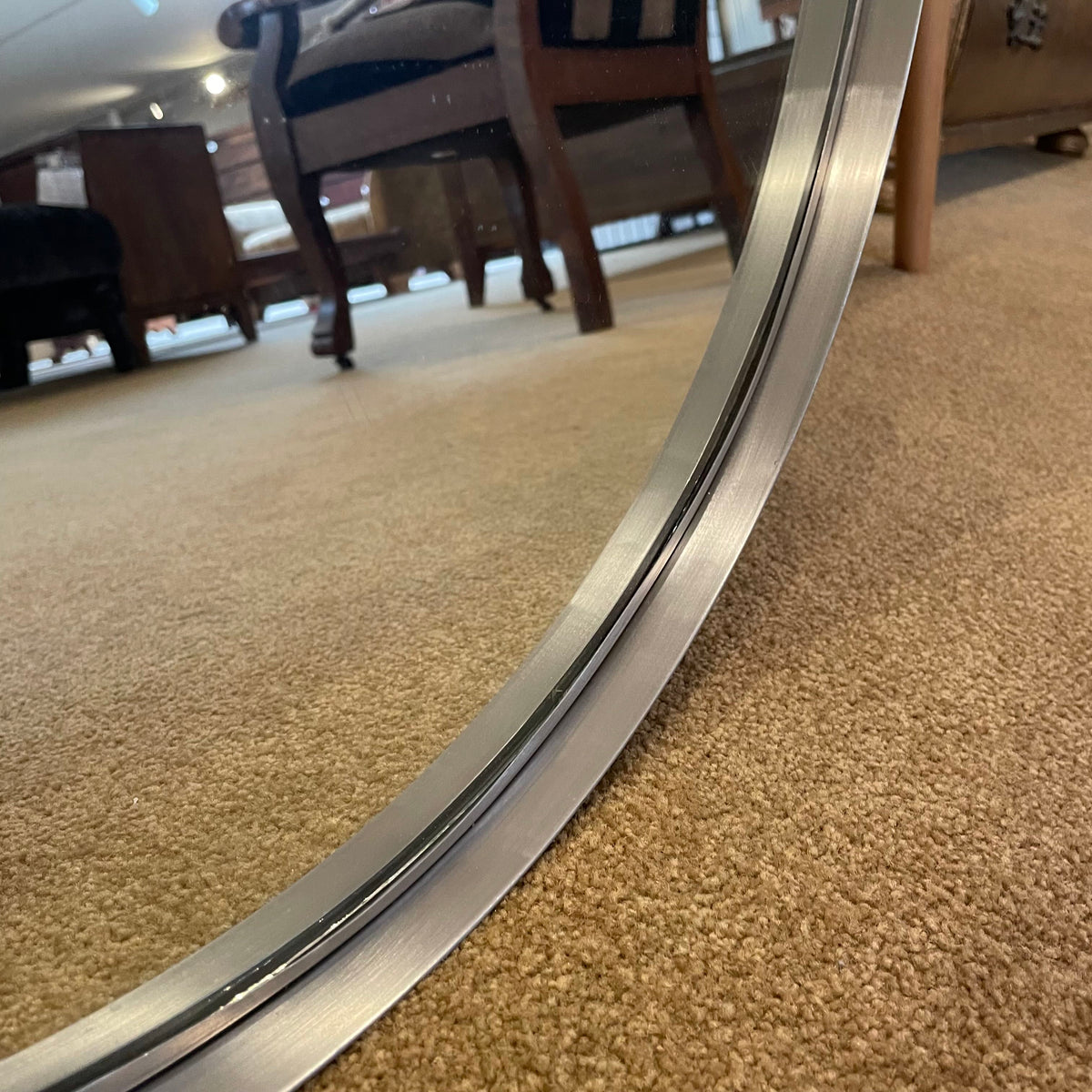 Silver Framed Round Mirrors