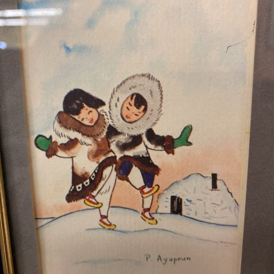 Vintage Signed Parka Dancing Art ART