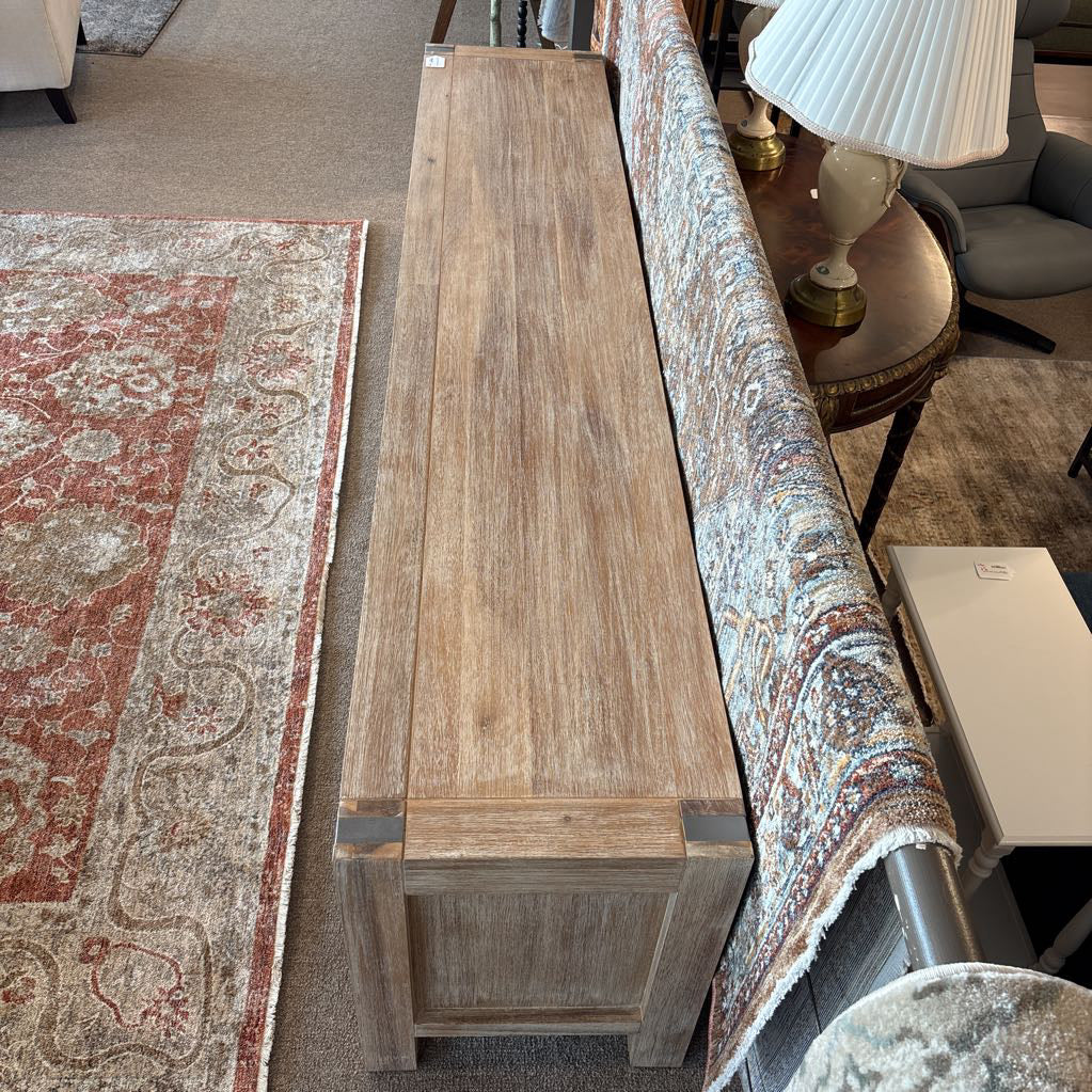 Rustic Wood Long Media Stand