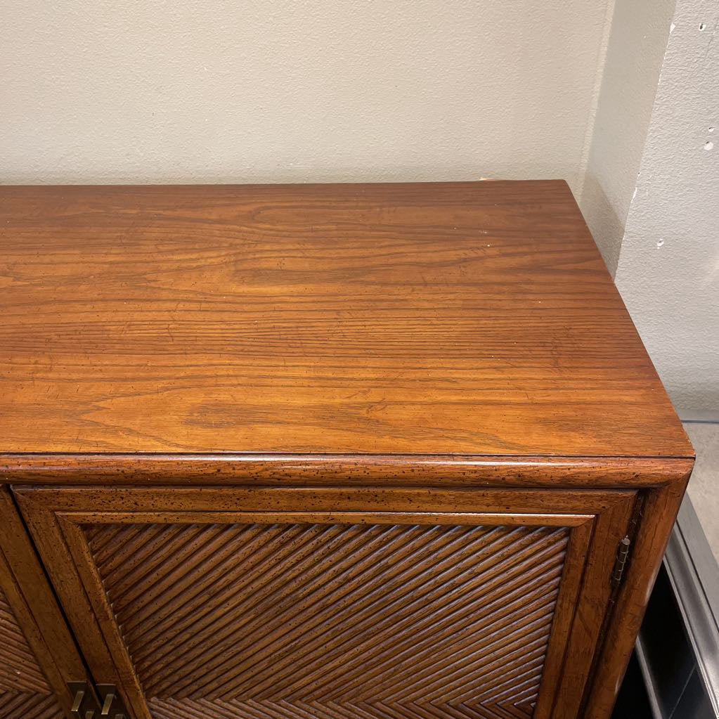 MCM Dixie Chevron Campaign Style Gentleman's Dresser C HIGHBOYS