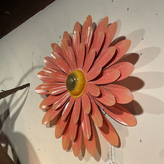 Pink Metal Petals Flower Decor SMALLS