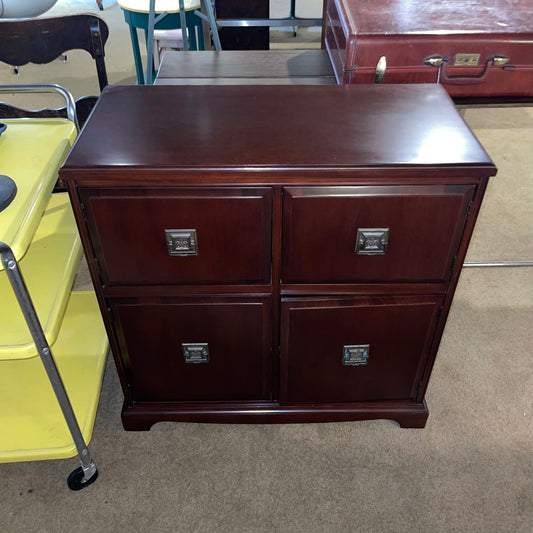Dark Wood 4 Door Cube Cabinet C CABINETS