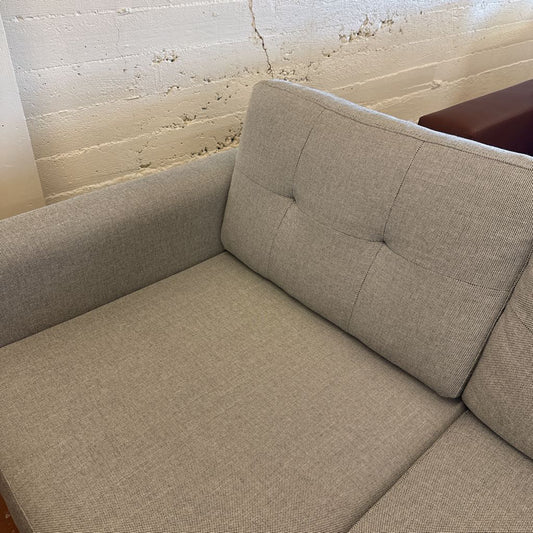 The Nomad Sofa with Ottoman in Crushed Gravel U SOFAS