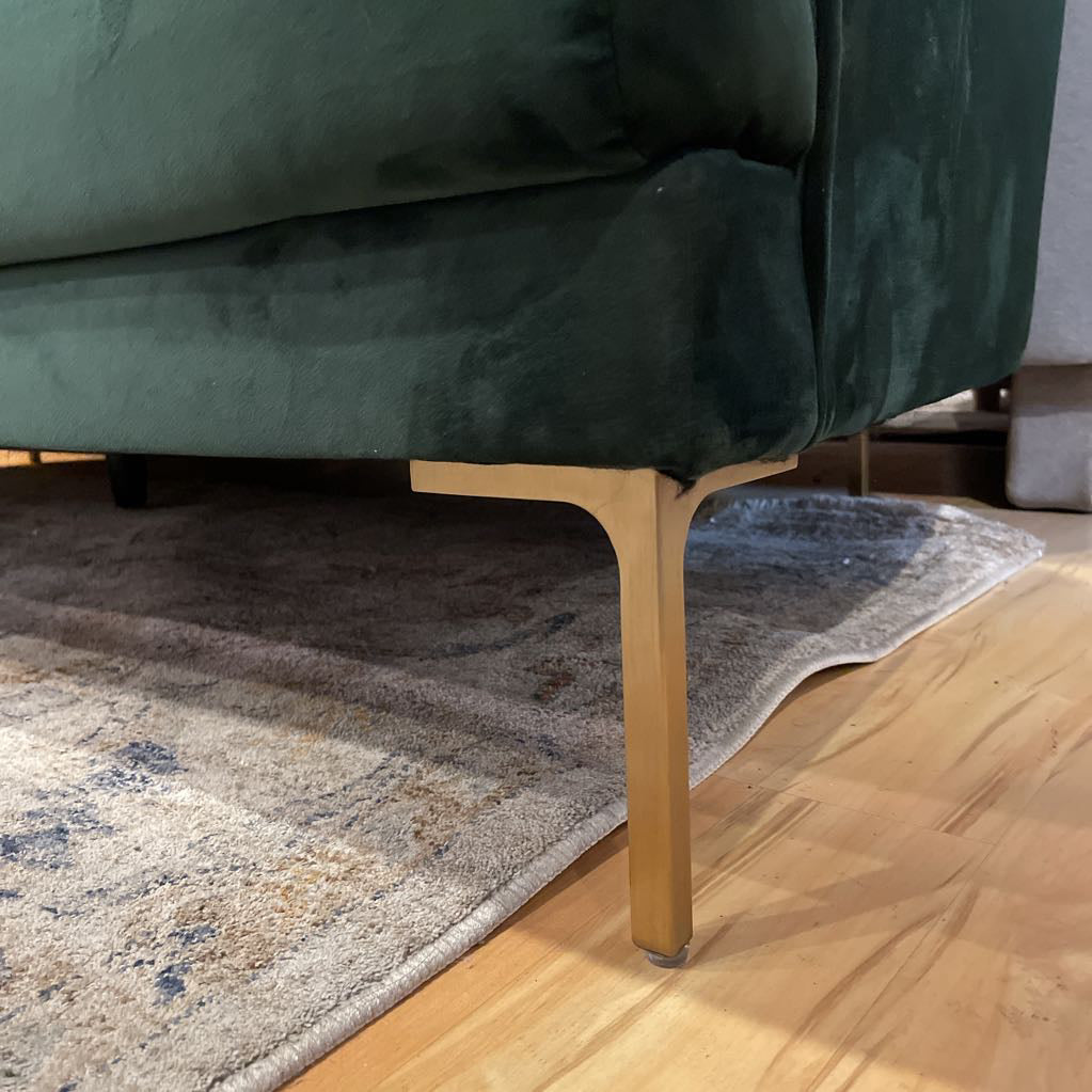 Emerald Velvet High Back 2 Seat Sofe U SOFAS