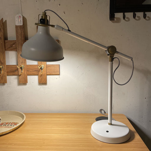 White Endended Arm Desk Lamp LAMPS