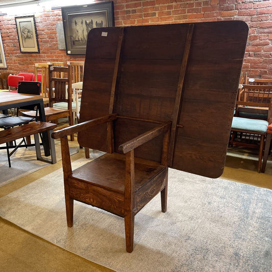 Antique Tilt-Top Chair Table C DINING TABLES