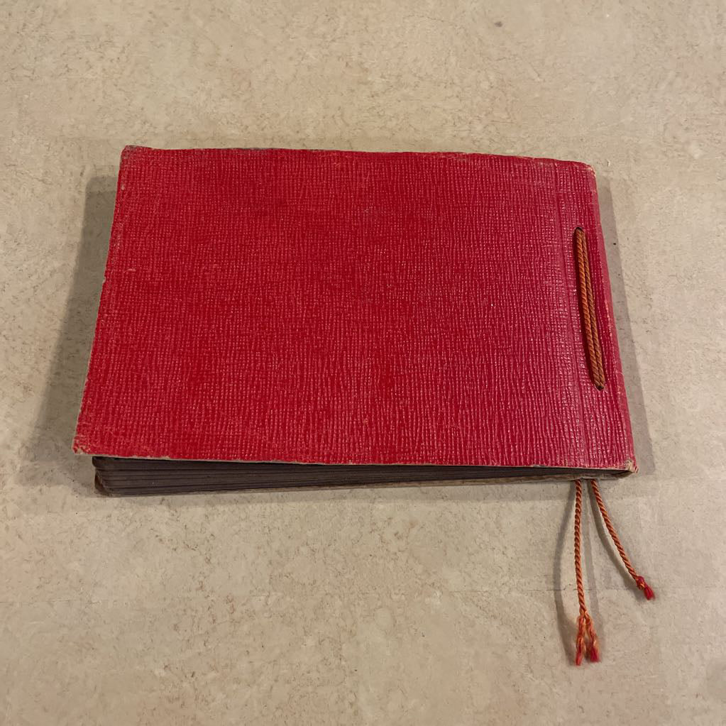 Small Album(RED COVERS)of Old German Relatives Featuring Stern Old Grandfather Kurt!