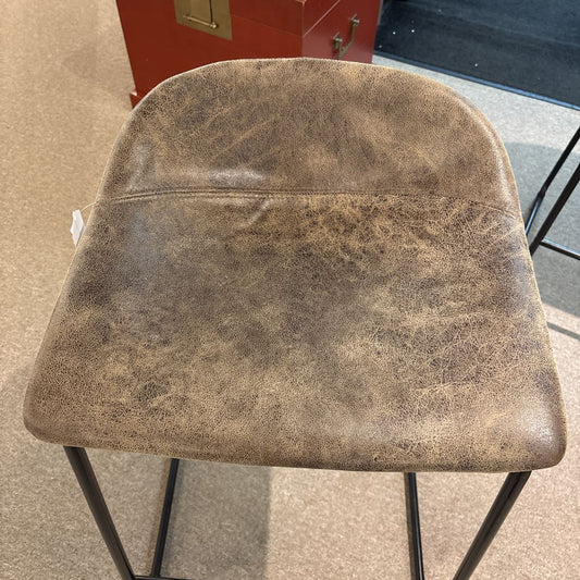 West Elm Suede Barstool C STOOLS