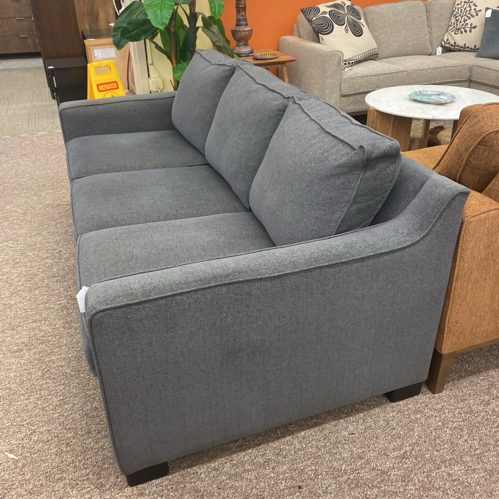 Contemporary Grey Three Cushion Sofa U SOFAS