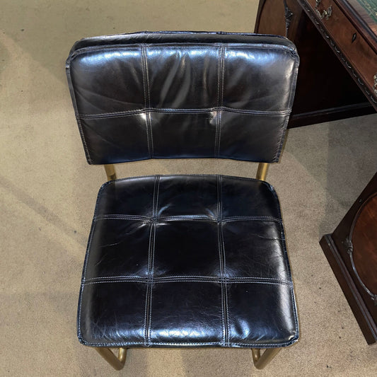 Black Square Tufted Casca Style Chair U ACCENT CHAIRS