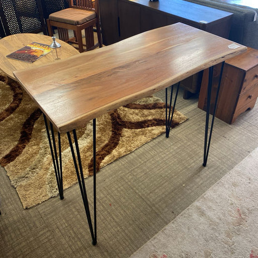 Small Live Edge Hairpin Pub Table C DINING TABLES