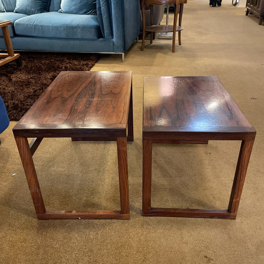 Rosewood MC Nesting Tables Set of 2 C SIDE TABLES