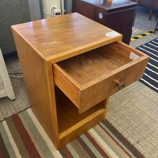 Mid Century Mahogany Side Table w/Drawer