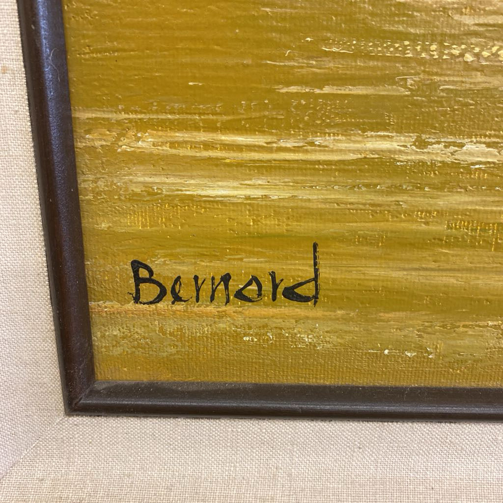 Vintage Signed Duck Marsh Triptych