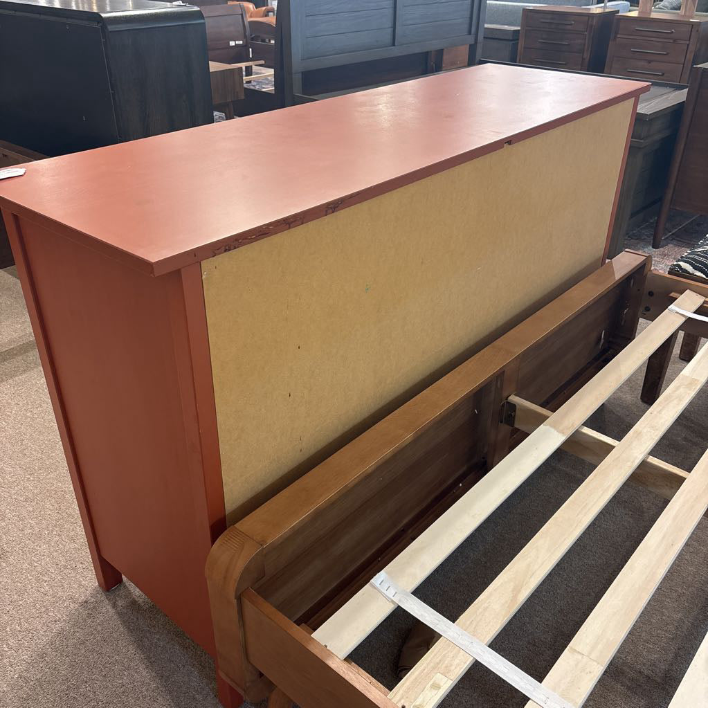 Contemporary 8 Drawer Lowboy Dresser
