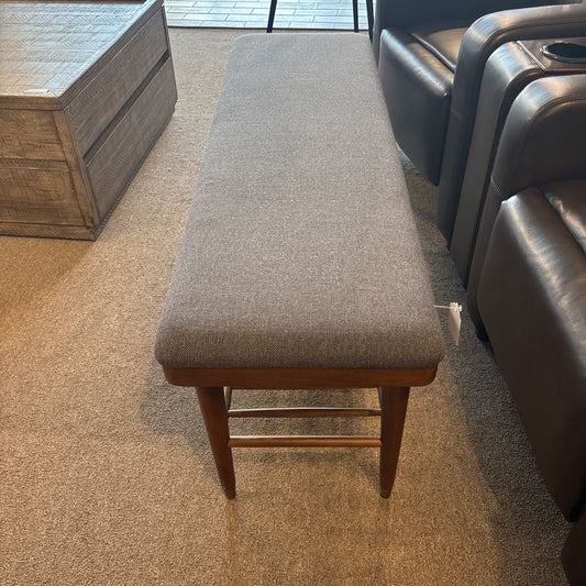 Contemporary Grey Accent Bench