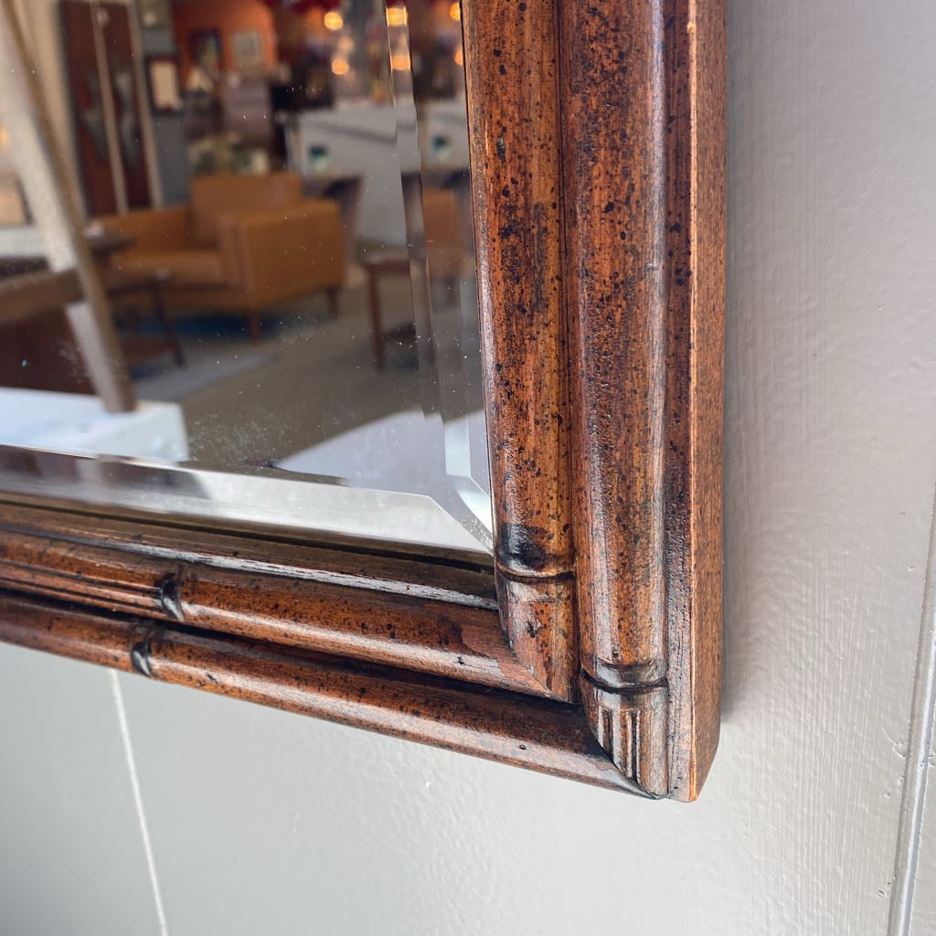 Vintage Faux Bamboo Mirror