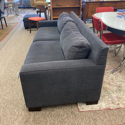 WEST ELM Grey Two Cushion Couch U SOFAS