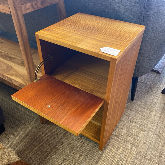 Vintage Funky Hardwood Dropfront Side Table C SIDE TABLES