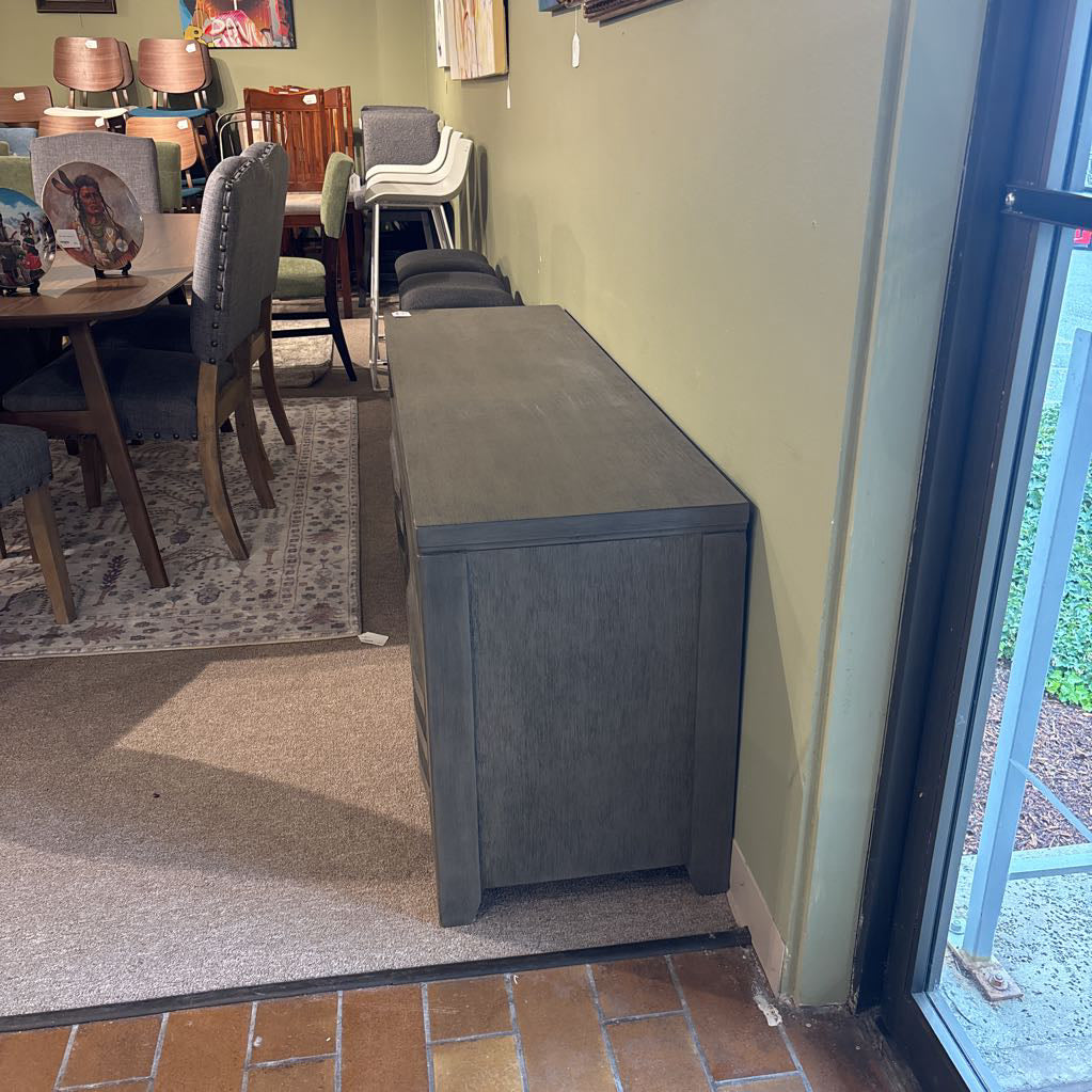 Brushed Grey TV Stand C MEDIA STANDS