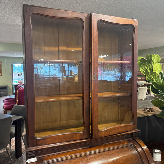 Antique Roll Top Desk Hutch (AS IS)