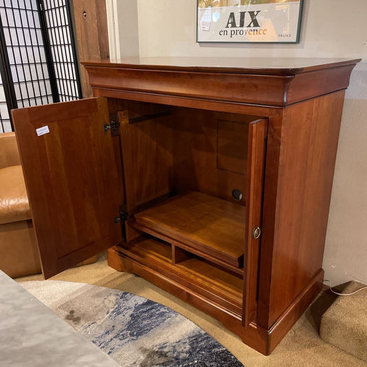 Grange Warm Wood Sliding Door Box TV Cabinet/Media Console
