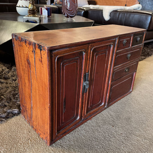 Antique Chinoiserie Small Cabinet UNIQUE FINDS