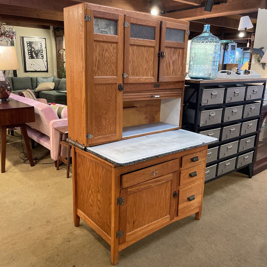 Blonde Oak Kitchen Cabinet w/ Flour Sifter