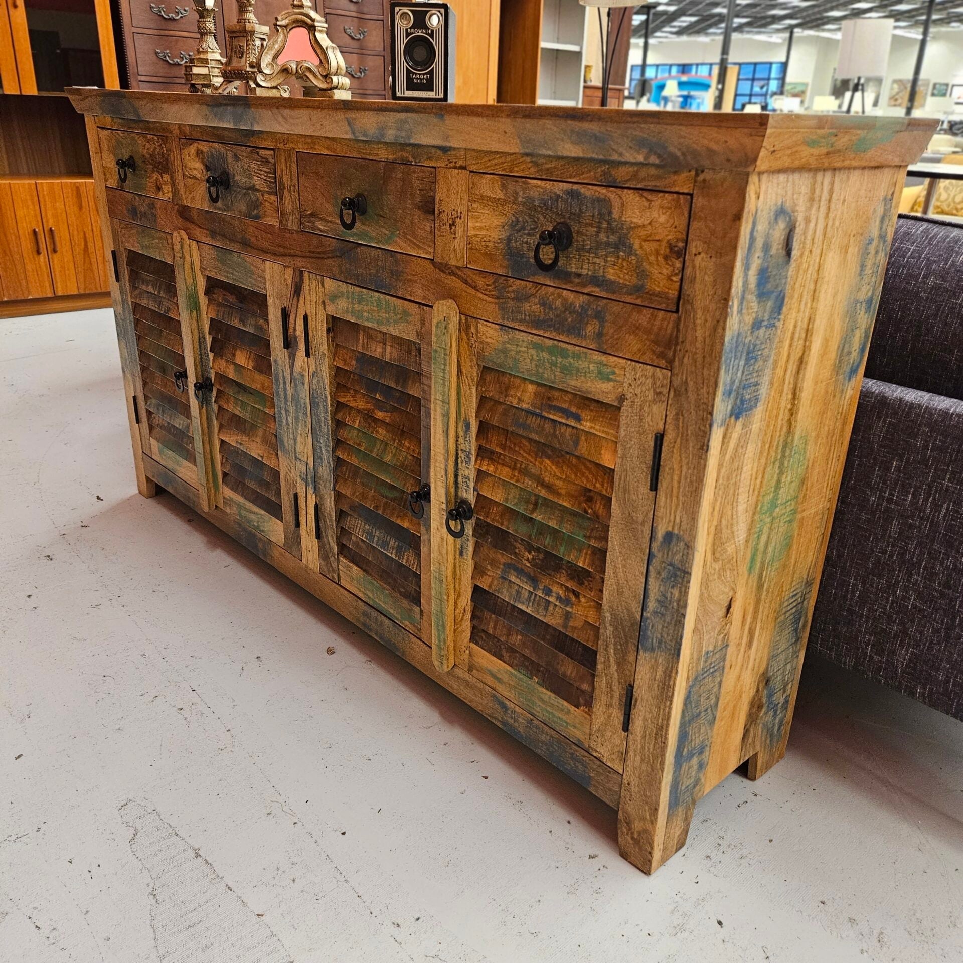 Distressed Shutter Sideboard C SIDEBOARDS