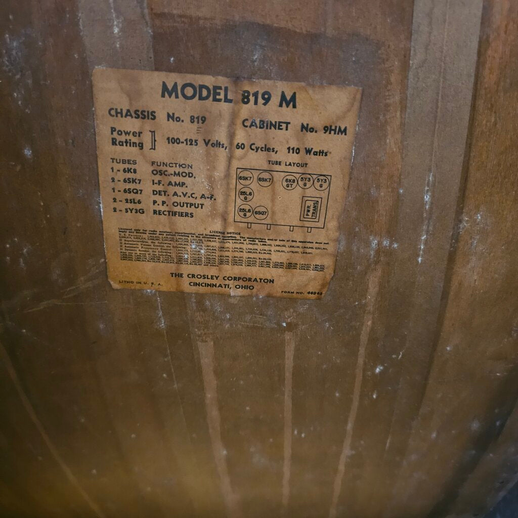 Art Deco Crosley Radio