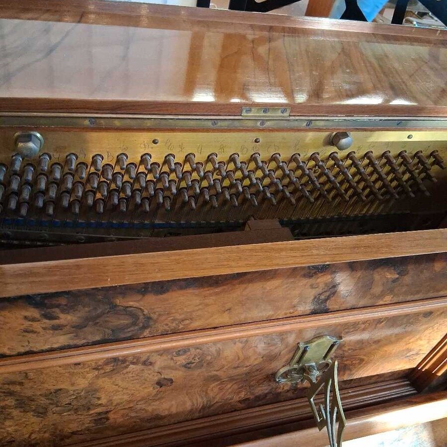 1860s Antique Piano w/ Candle Holders UNIQUE FINDS