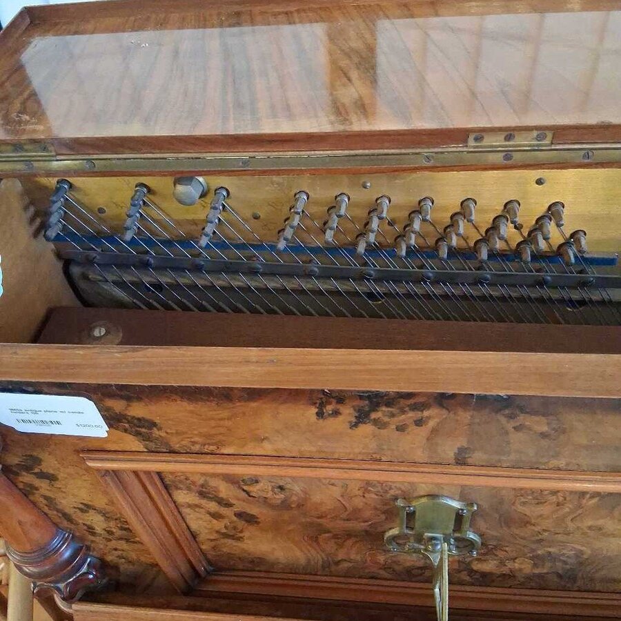 1860s Antique Piano w/ Candle Holders UNIQUE FINDS