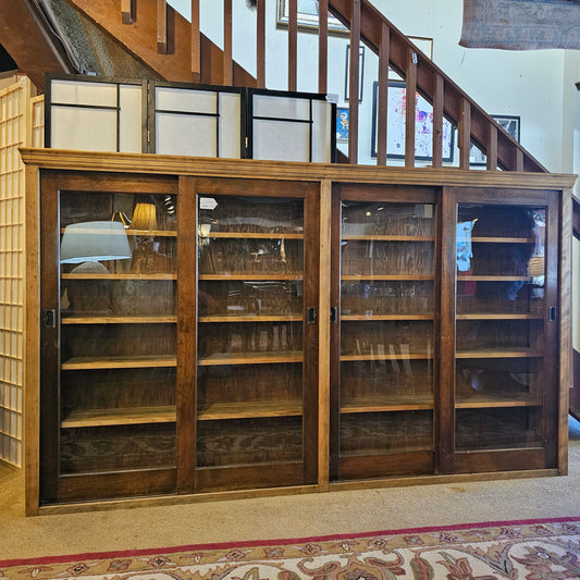 Long Low Double Wide Bookcase