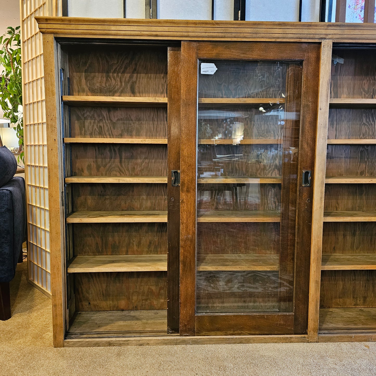 Long Low Double Wide Bookcase C BOOKSHELVES