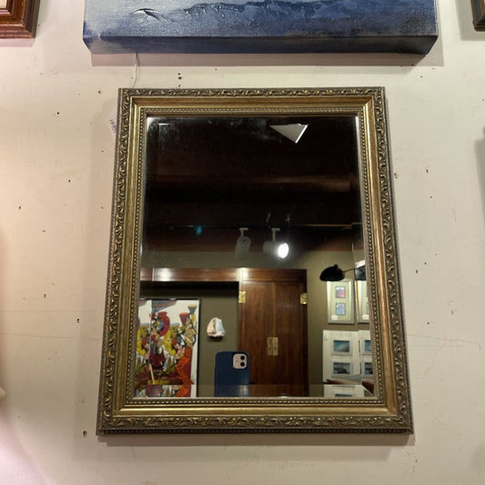 Silver Tone Framed Beveled Mirror C MIRRORS