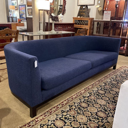 Christain Liaigre Curved Back Blue Sofa