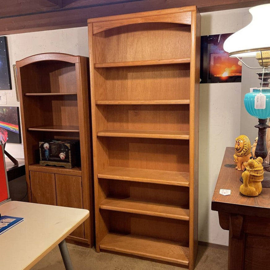 Tall Oak Vintage Bookcase C BOOKSHELVES
