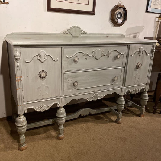 Pale Blue Painted Buffet Server C SIDEBOARDS