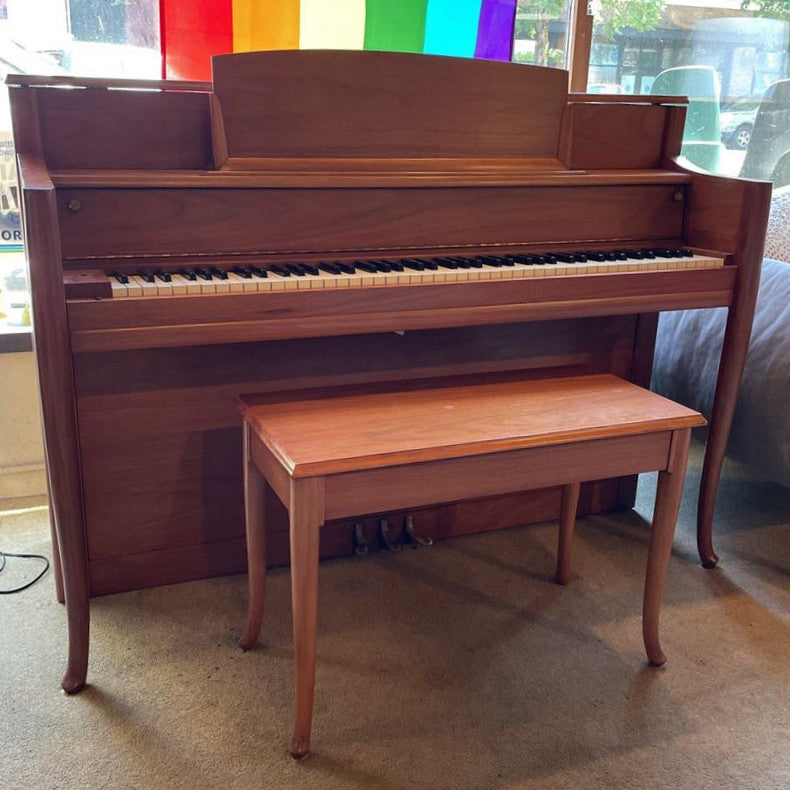Hardman Peck & Co. Small Upright Piano & Bench