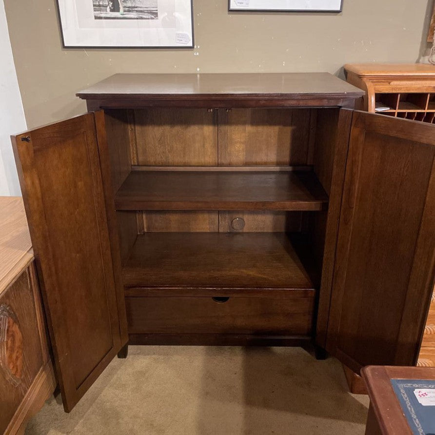 Indonesian Dark Wood Cabinet w/internal Shelving C CABINETS