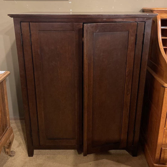 Indonesian Dark Wood Cabinet w/internal Shelving C CABINETS
